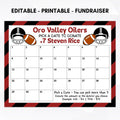 football cash calendar fundraising idea pick a date to donate fundraiser